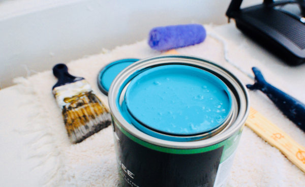 Pintura azul baños expertos locales